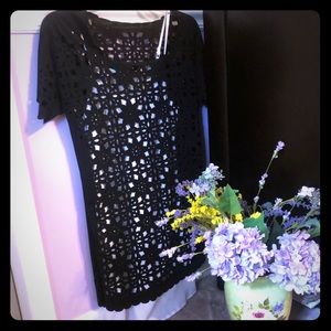 Cute, black and white mini dress !  Sz M